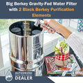 Big Berkey Water Filter System 2.25 Gallons (8.5 L) with Accessories