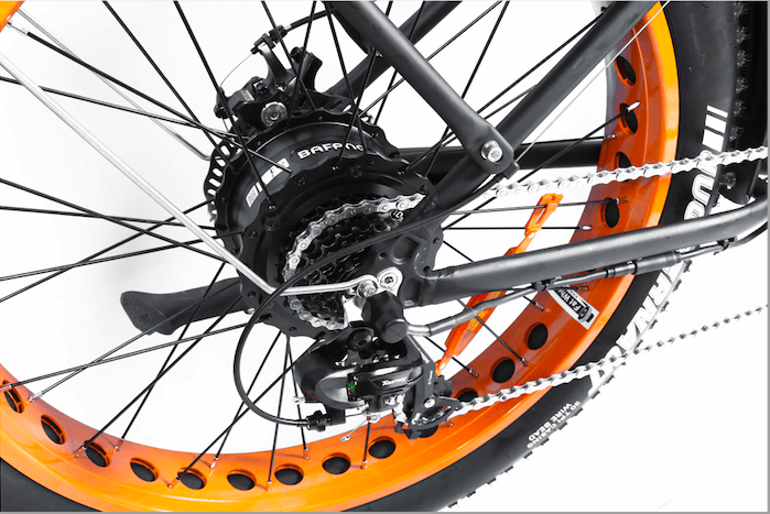 Breeze Fat Tire , Electric Mountain Bike 500W, 48V, 10.4Ah, Mozo Shock Absorber