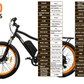 Breeze Fat Tire , Electric Mountain Bike 500W, 48V, 10.4Ah, Mozo Shock Absorber