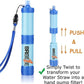 Breeze Water Filter Straw for Survival- Patented Design, Multiple Filtering Options