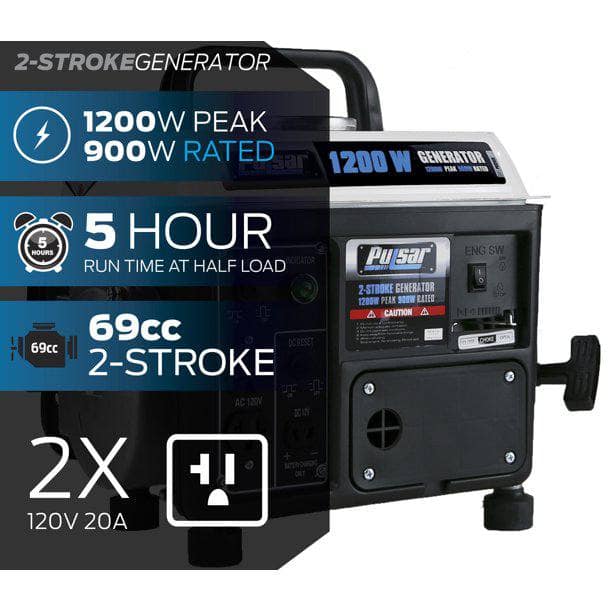 Pulsar Portable 2-Cycle Gas Generator PG1202SA