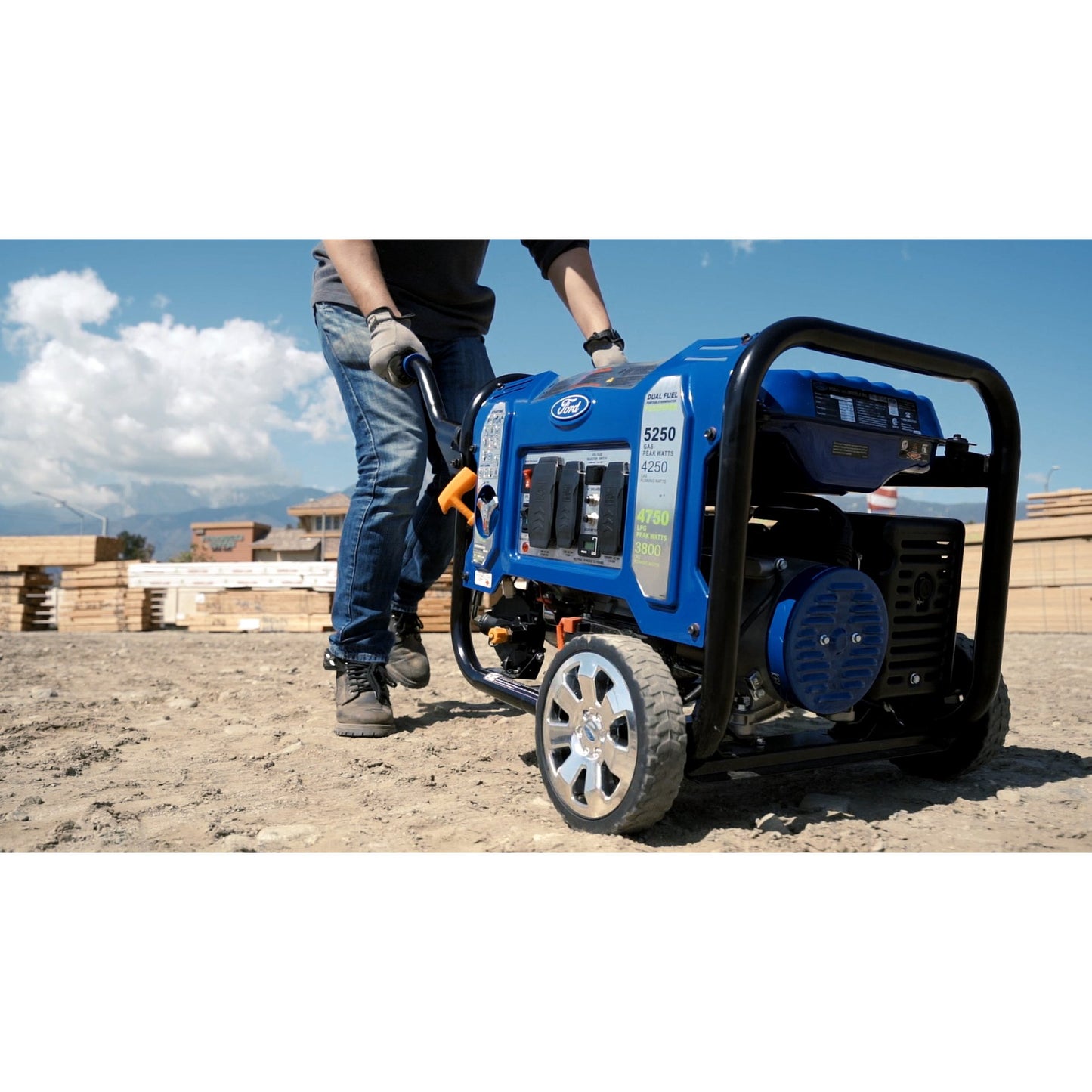 Ford 5,250 watt Dual Fuel Generator with Remote Start - FG5250PBR