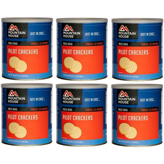 Mountain House Freeze Dried Food Crackers-Pilot Bread-6 Cans