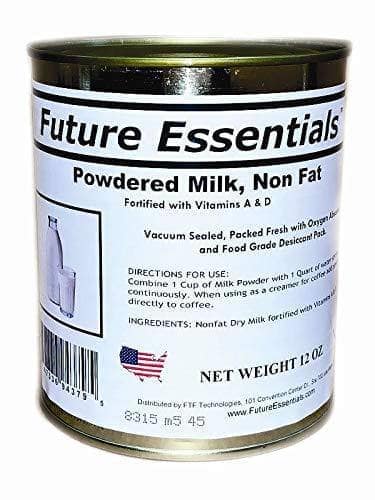 1 Can of Future Essentials Canned Powdered Non Fat Milk