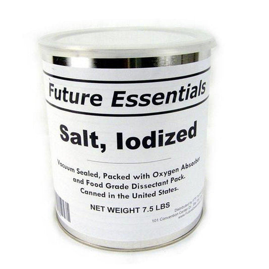Future Essentials Long Shelf Life Emergency Iodized Salt 32oz/Can- 12 Cans