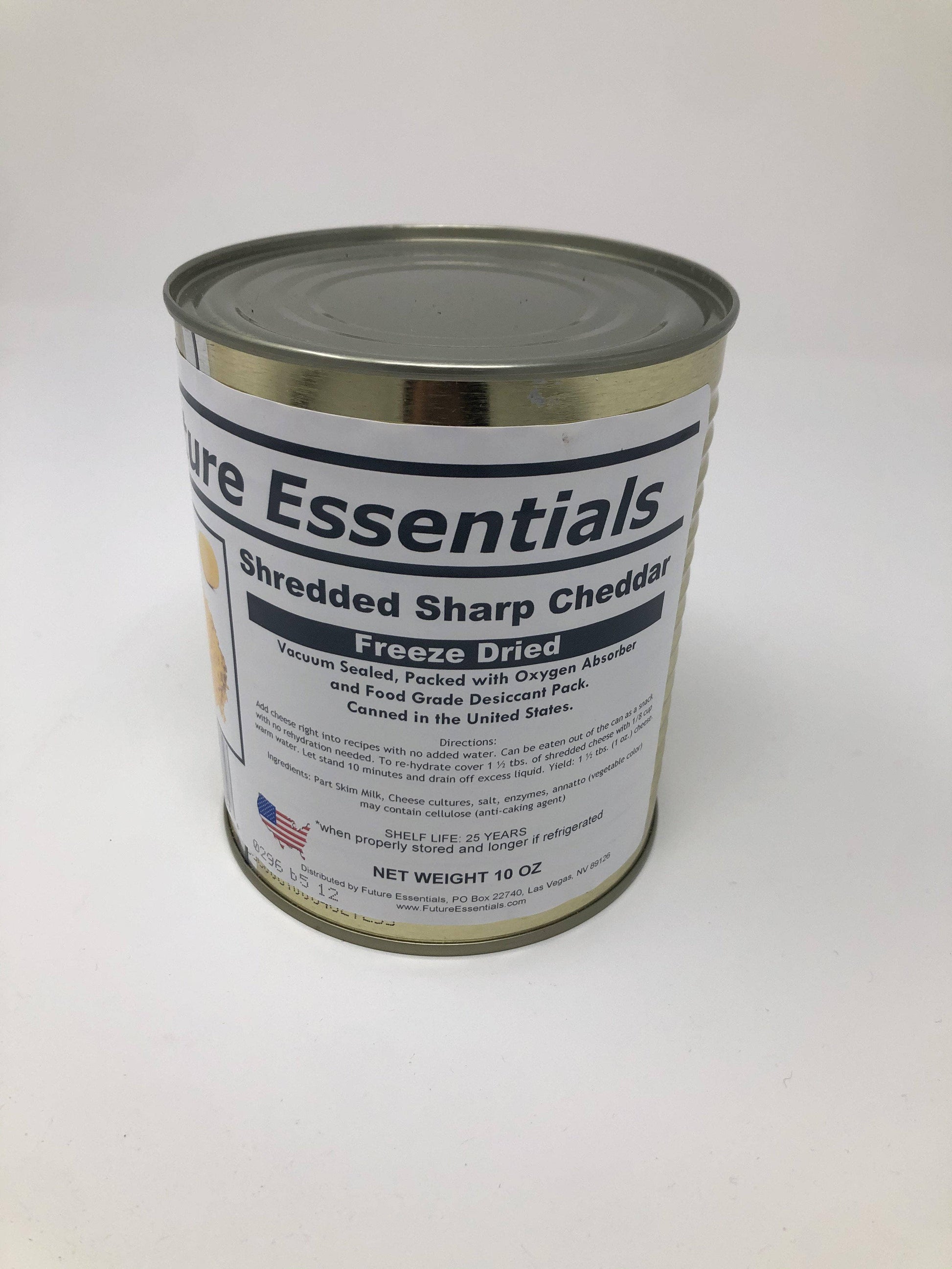 Future Essentials Freeze Dried Shredded Sharp Cheddar Cheese Case