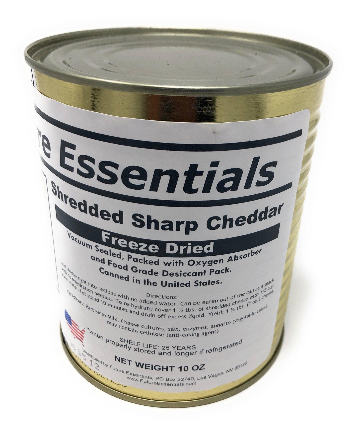 Future Essentials Freeze Dried Shredded Sharp Cheddar Cheese Case