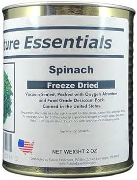 Future Essentials Freeze Dried Spinach- Can