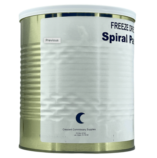 Freeze Dried Spiral Pasta case