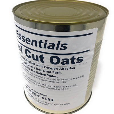 Future Essentials Steel Cut Oats #10 Can (1 case of 6 cans)