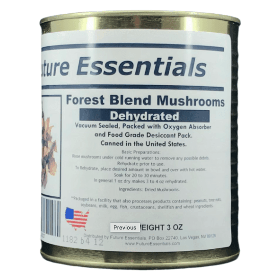 Canned Dehydrated Forest Blend Mushrooms Case