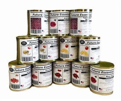 Future Essentials Freeze Dried Fruit Variety Case (12 Cans) 15+ years  Shelf Life