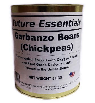 Future Essentials Garbanzo Beans. (case of 6 cans)