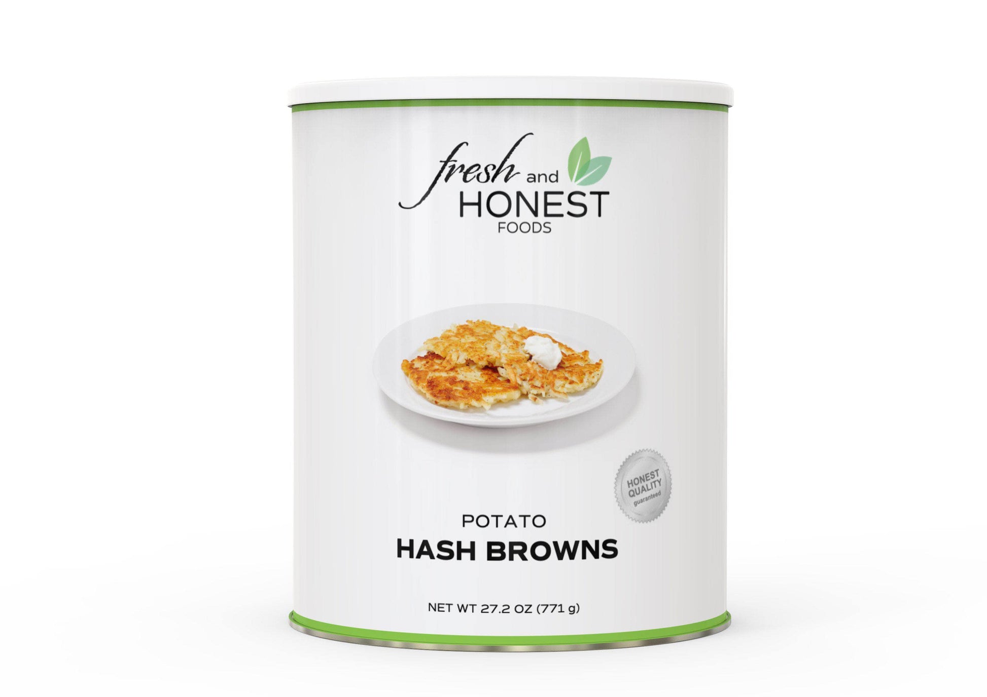 Fresh and Honest Foods Dehydrated Potato Hash Browns #10 Cans. Perfect for Emergencies, Food Storage, Survival, Camping, and more.