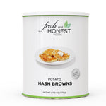 Fresh and Honest Foods Dehydrated Potato Hash Browns #10 Cans. Perfect for Emergencies, Food Storage, Survival, Camping, and more.