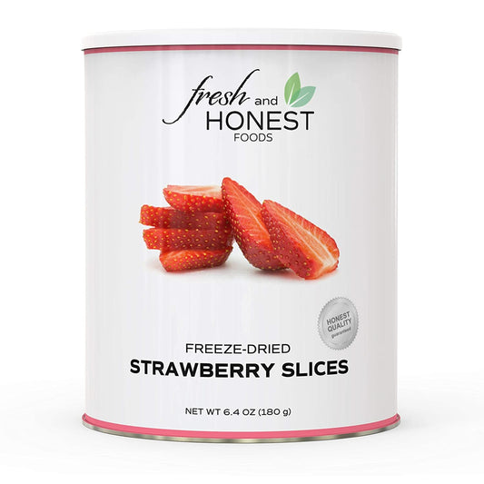 Fresh and Honest Foods Freeze Dried Strawberries 6.3 OZ #10 Can