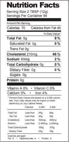 American Food Supply Dehydrated Whole Eggs 40 OZ #10 Can (94 Servings)