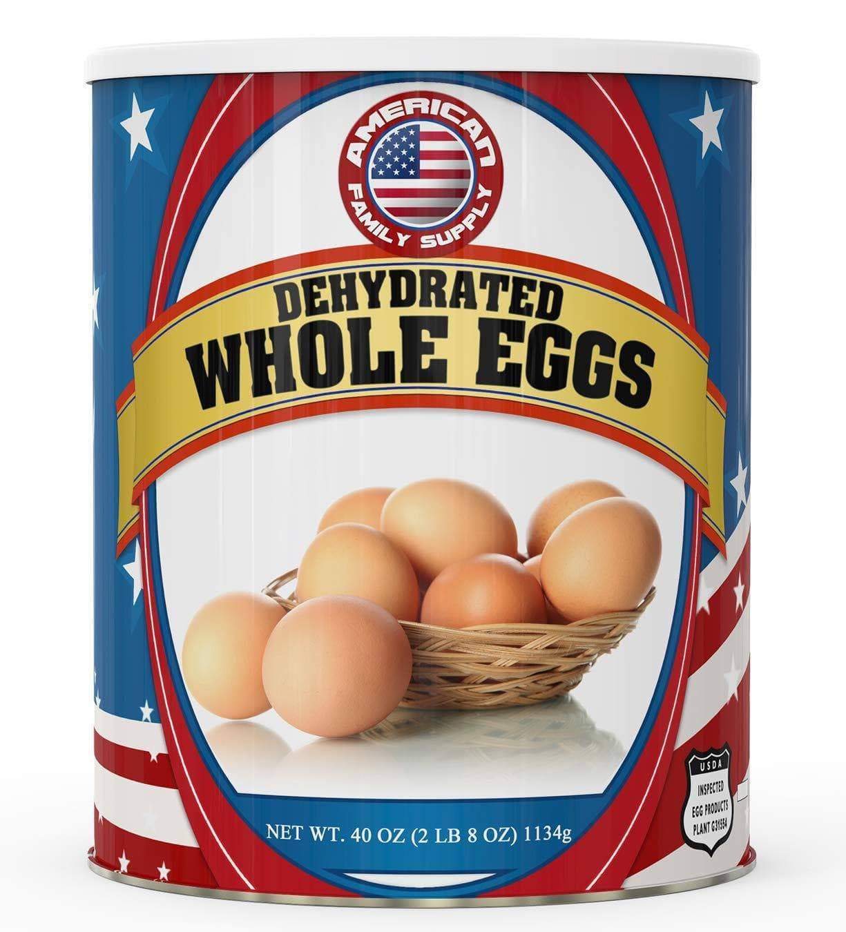 American Food Supply Dehydrated Whole Eggs 40 OZ #10 Can (94 Servings)