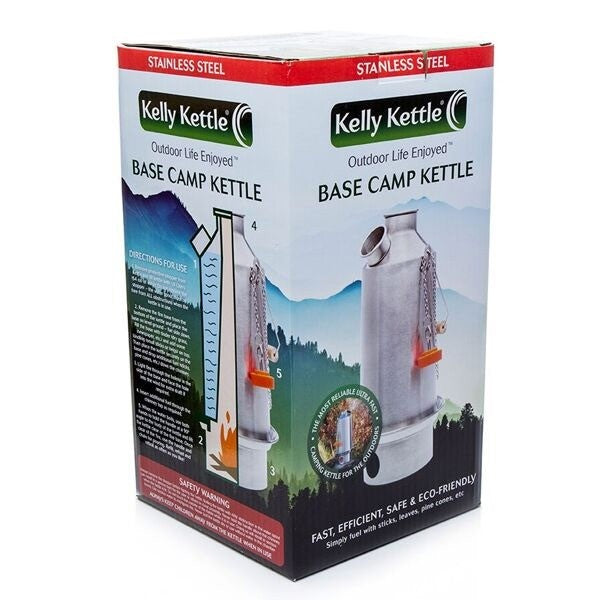 Kelly Kettle® Base Camp – Stainless Steel Camp Kettle