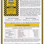 Mayday 2400 Calorie Food Bars (24 per case) - Safecastle