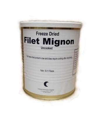 Military Surplus Dehydrated Canned Meat (Filet Mignon)
