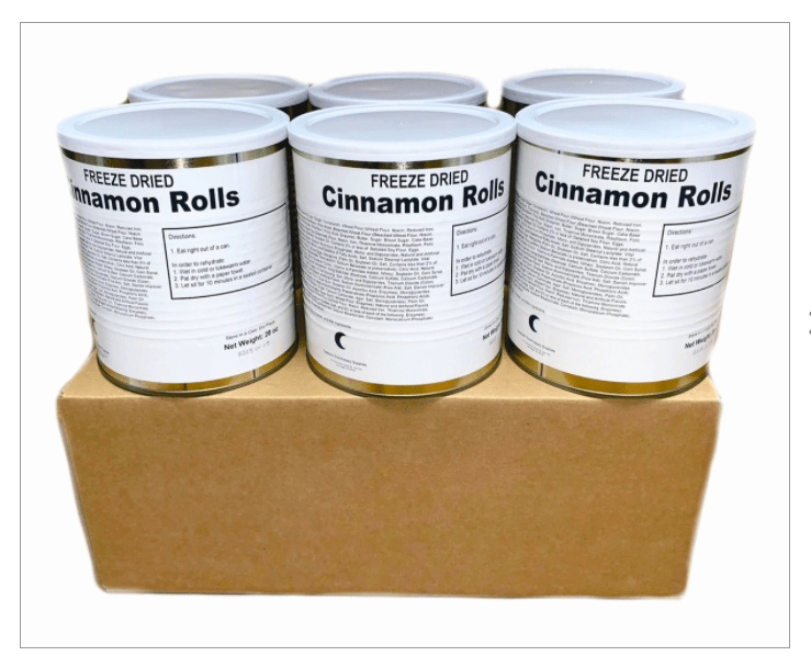 Freeze Dried Cinnamon Rolls