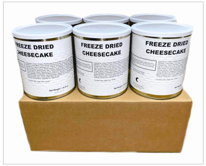 Military Surplus Freeze Dried Cheesecake Shelfstable and Delicious Canned Cheesecake Safecastle