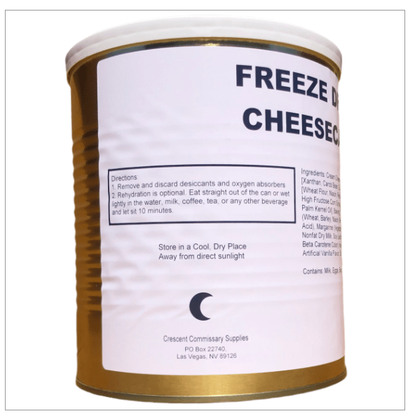 Military Surplus Freeze Dried Cheesecake