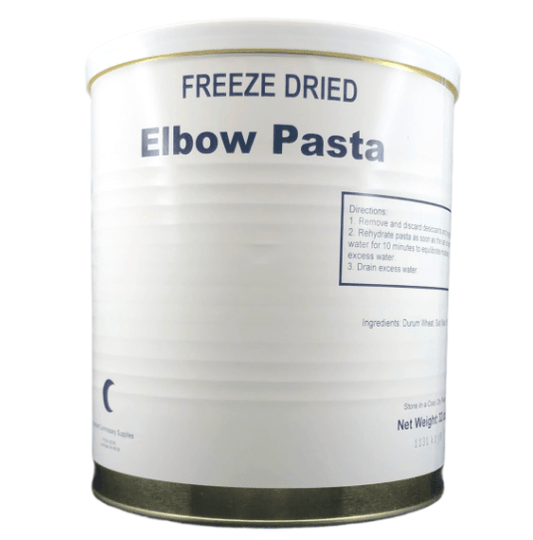 Military Surplus Freeze Dried Elbow Pasta case