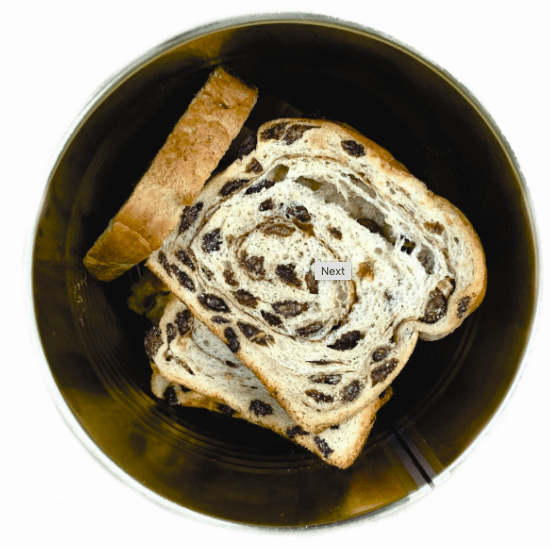 Freeze Dried Cinnamon Raisin Bread