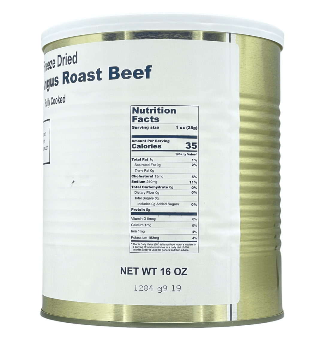 Military Surplus Freeze Dried Black Angus Roast Beef