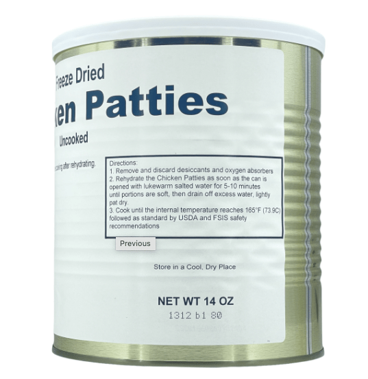 Military Surplus Chicken Patties - Can