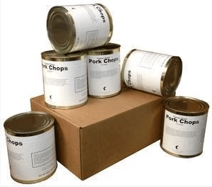 Military Surplus Freeze Dried Pork Chops 6 cans