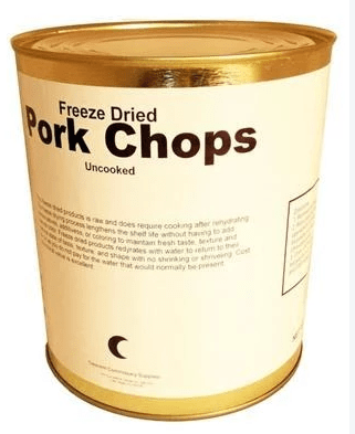 Military Surplus Freeze Dried Pork Chopss
