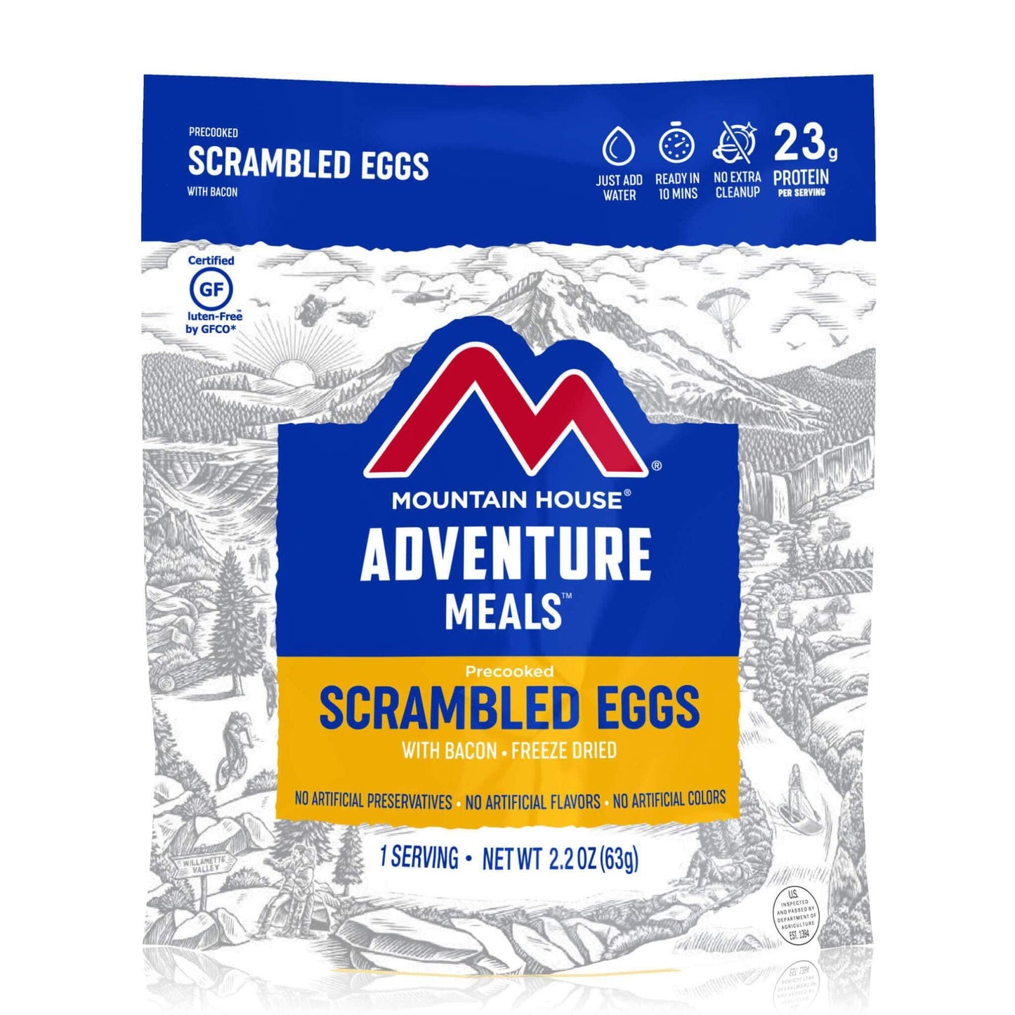 Scrambled Eggs with Bacon - Pouch (6/case)