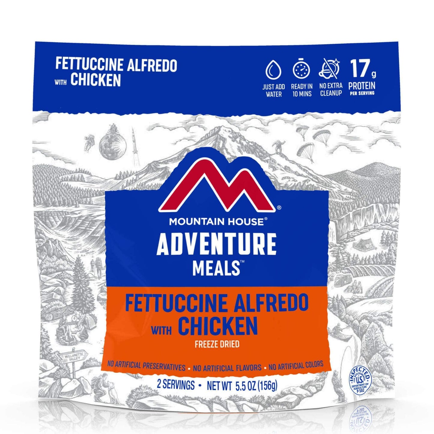 Mountain house Fettuccine Alfredo with Chicken - Pouch (6/cases)