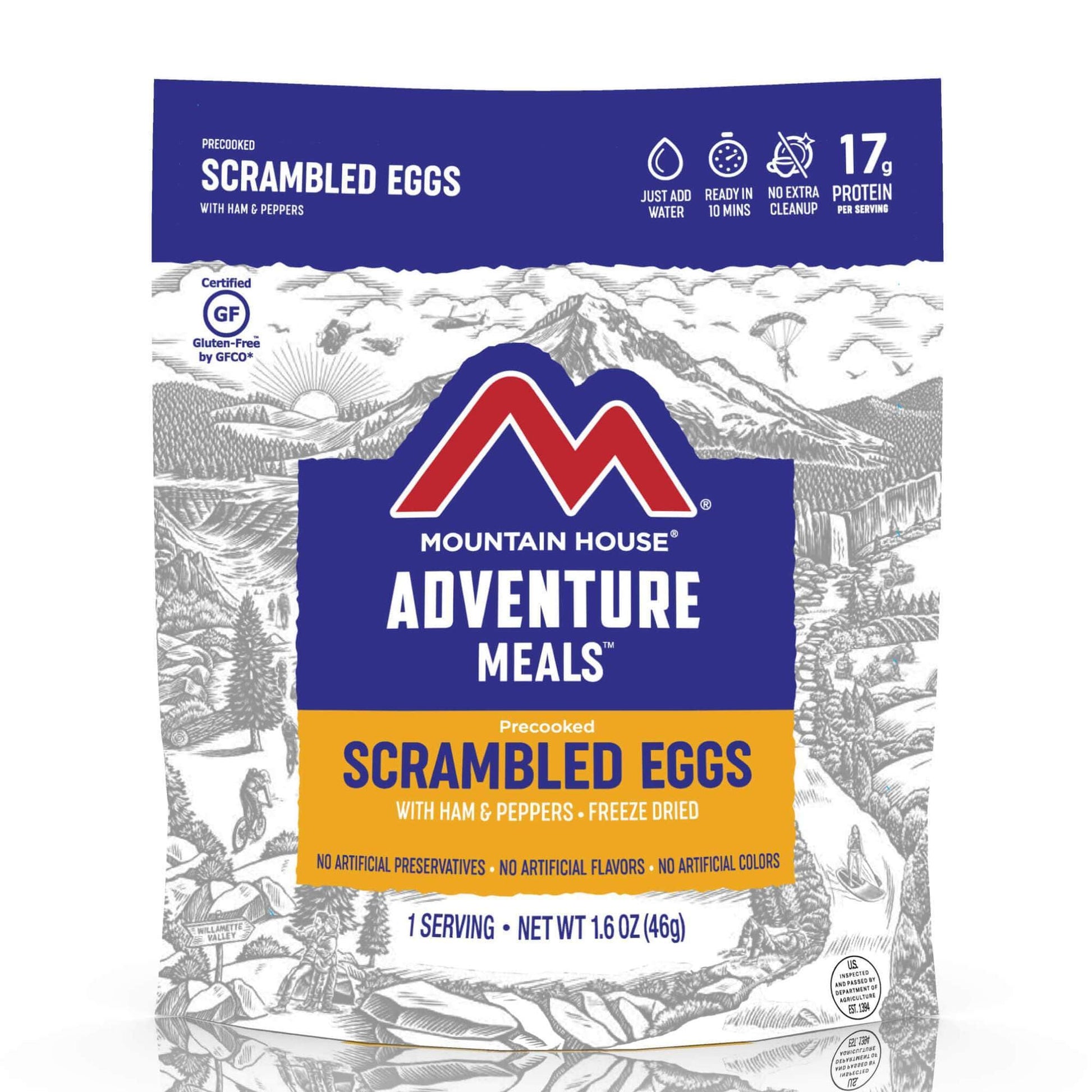 Mountain house Scrambled Eggs with Ham & Peppers - Pouch (6/case)