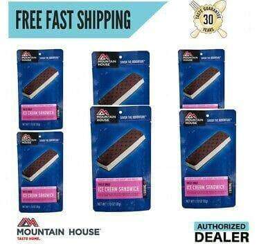 Mountain House Vanilla Ice Cream Sandwich -  6 Pouches