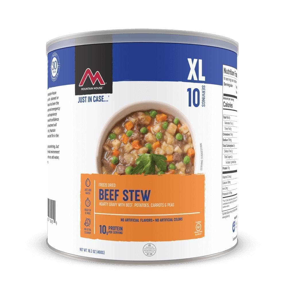 Mountain House Beef Stew #10 Can Freeze Dried Food can