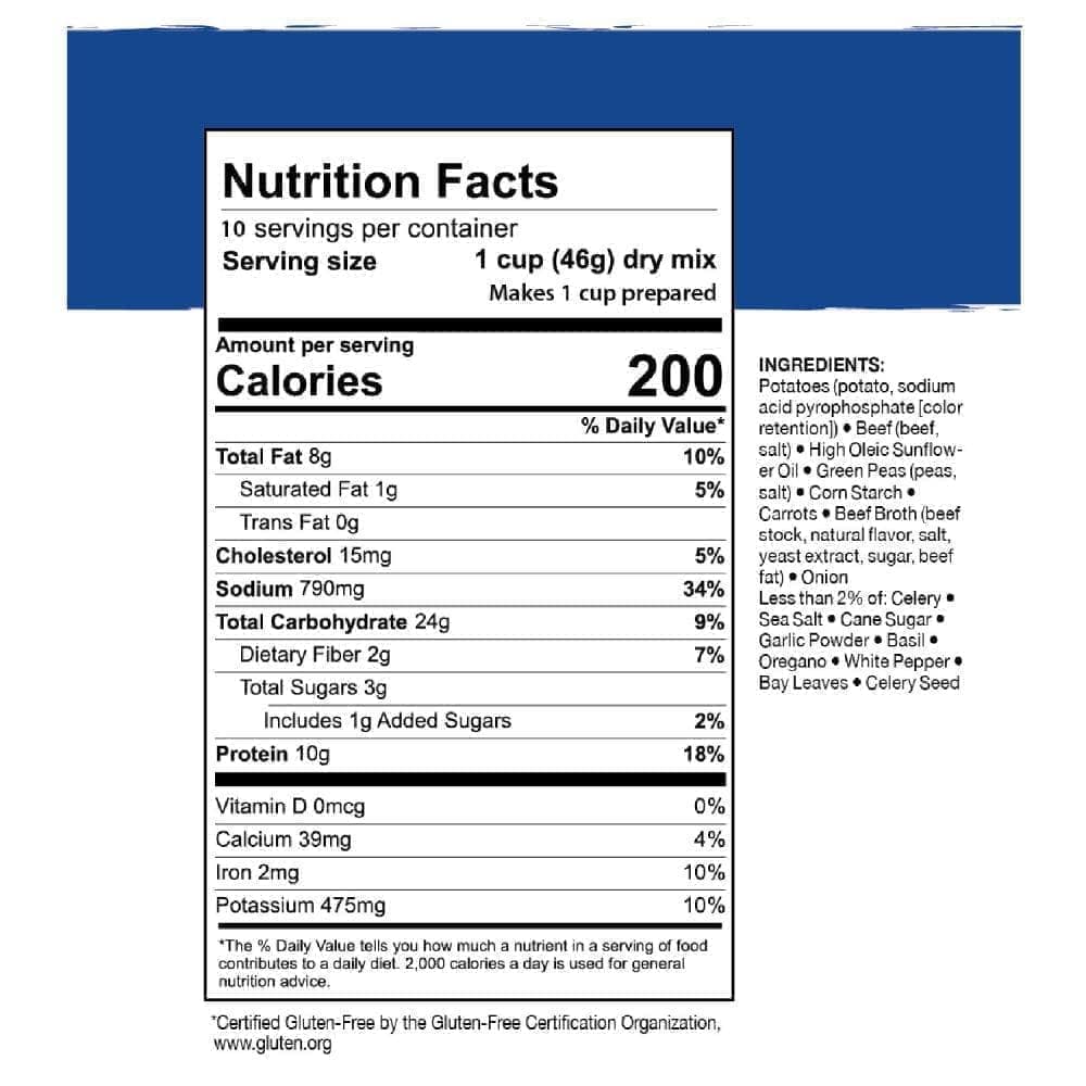 Mountain House Beef Stew #10 Can Freeze Dried Food - 6 CANS per Case Clean Label Ingredients