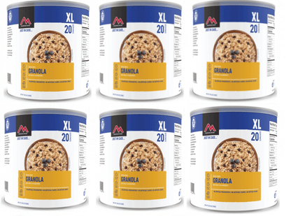 Mountain House Granola w/ Milk & Blueberries #10 Can Freeze Dried Food - 6 Cans Offer