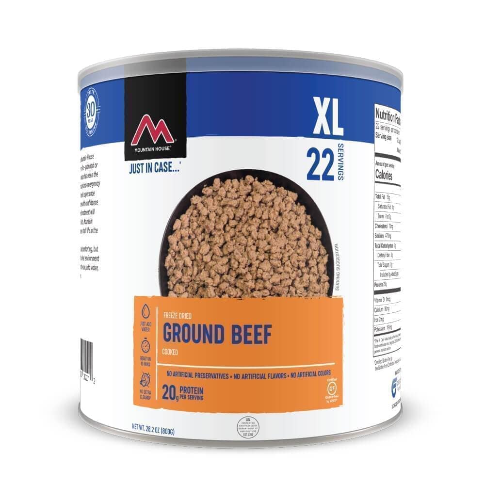 Mountain House Freeze Dried Ground Beef #10 Can - Single can