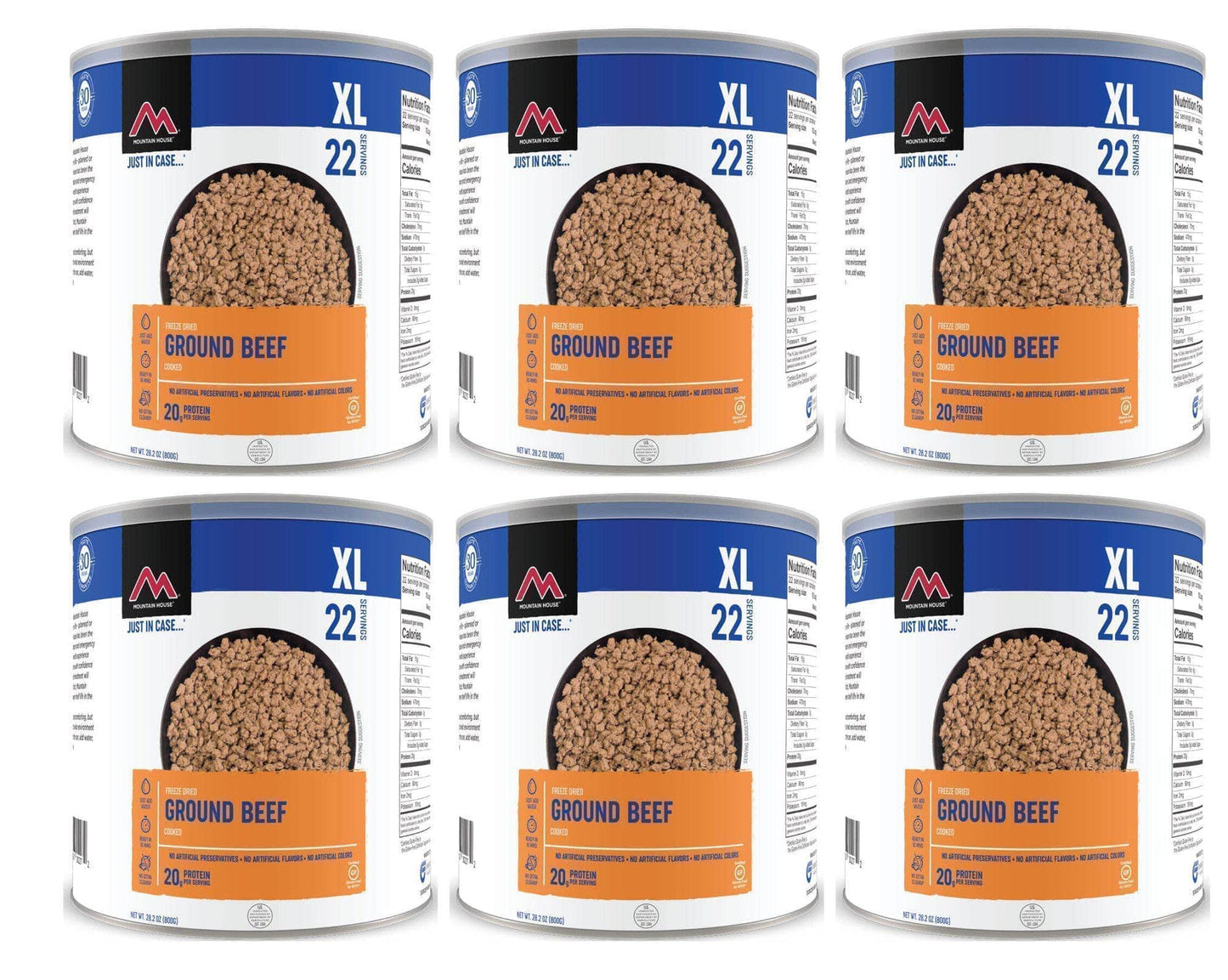 Mountain House Freeze Dried Ground Beef #10 Can- 6 Cans Per Case