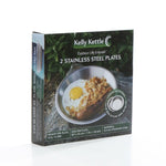 Camping Plates / Bowl Set (2 pc) - Stainless Steel