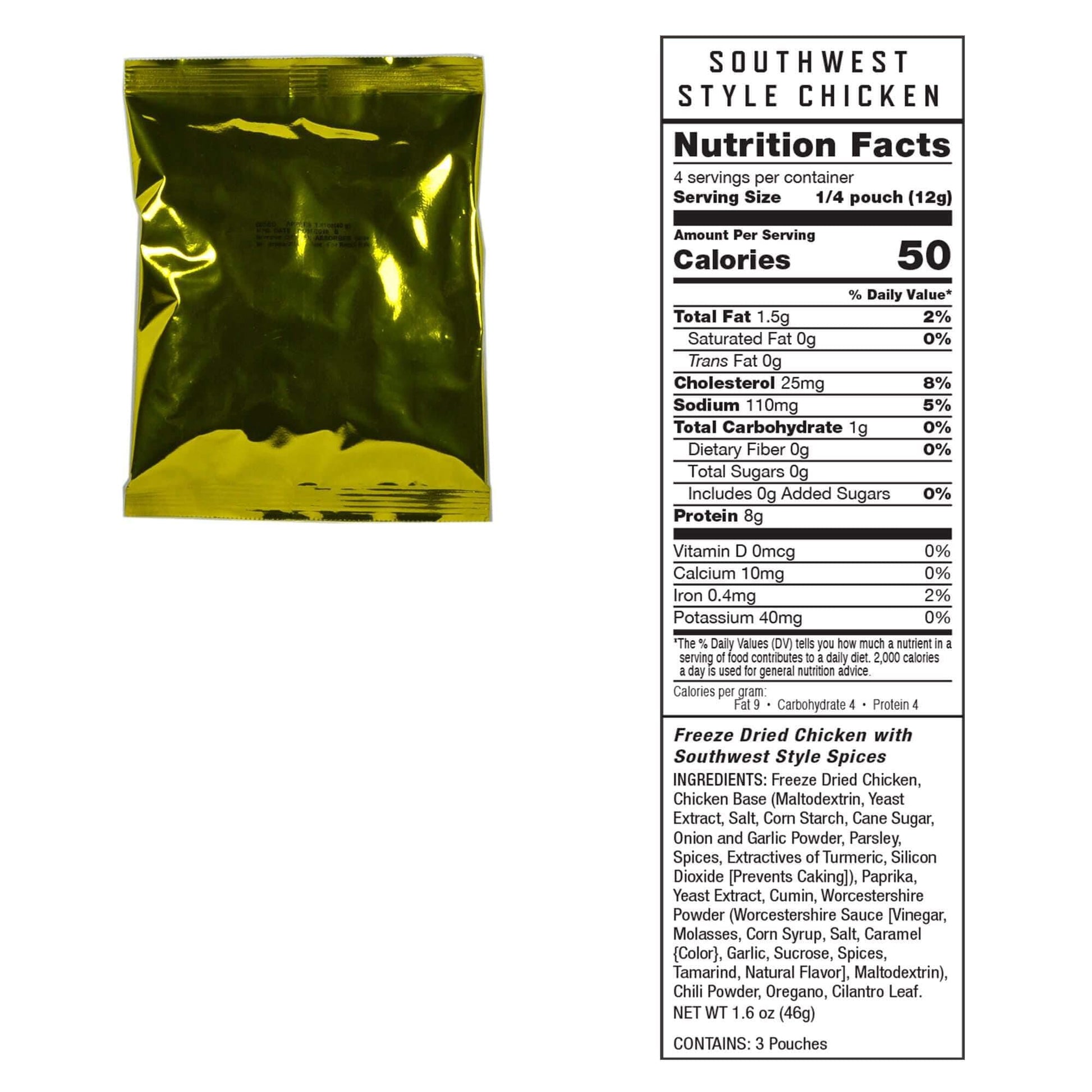 ReadyWise Nutritional Info 120 Serving Meat Package with 2 Freeze Dried Meat Buckets