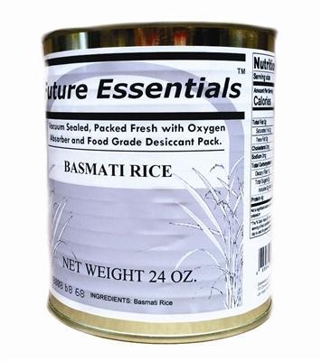Safecastle Future Essentials Basmati Rice 1 Case of 12 Cans Best of INDIA