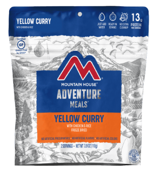 Yellow Curry Chicken Rice Pouch