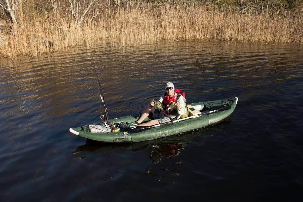 Sea Eagle 385fta Fasttrack Inflatable Kayak Swivel Seat Fishing Rig Package