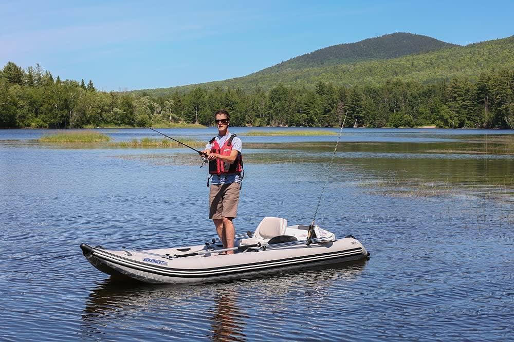 Sea Eagle 437ps Paddleski Inflatable Boat, Solo Start-Up Package