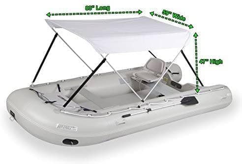 Sea Eagle Wide Bimini Top for Inflatable Boats (Mounting Hardware Included)
